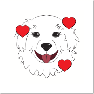 Great Pyrenees - I love you! Posters and Art